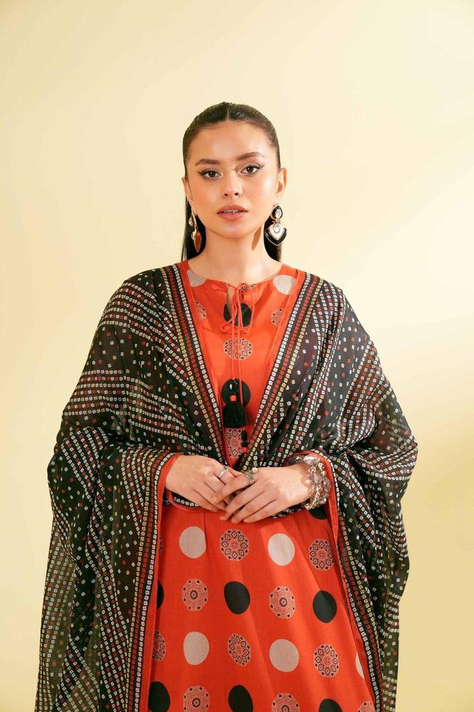 Women's Unstitched 3 Pcs Lawn Printed Suit