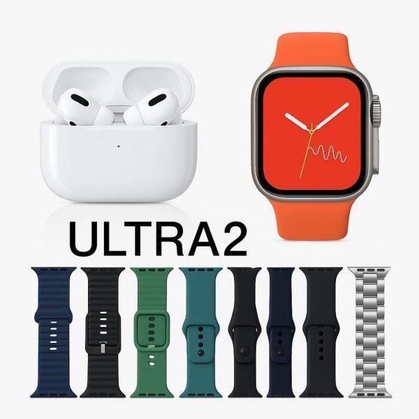 Smart Watch Ultra 7-in-1 Smartwatch Combo + AirPods Pro 2 | Premium Sound