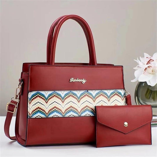 Girl's Rexine Printed Tote Bag