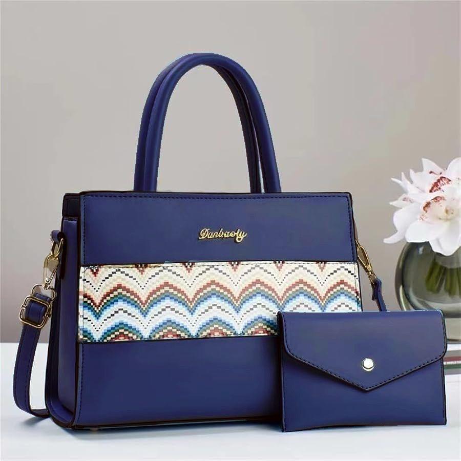 Girl's Rexine Printed Tote Bag