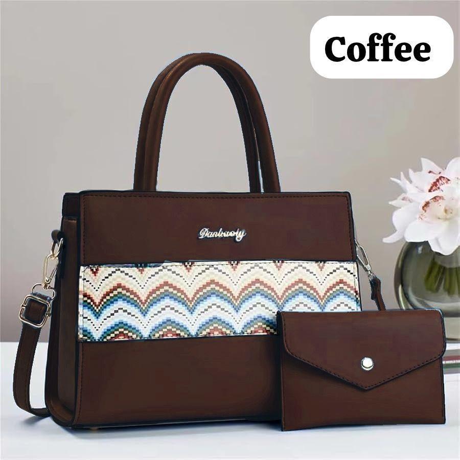 Girl's Rexine Printed Tote Bag