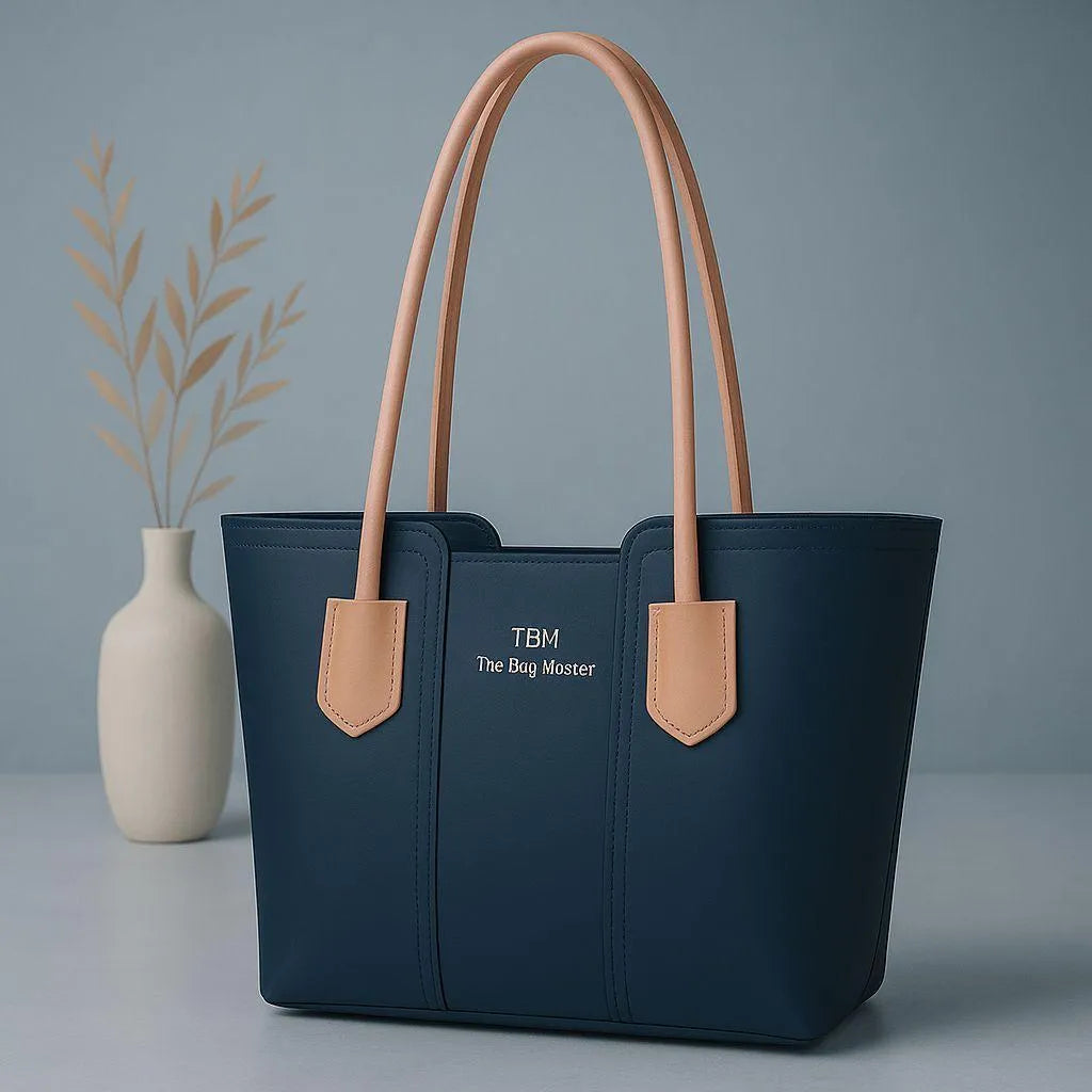 Women's Rexine Plain Tote Bag