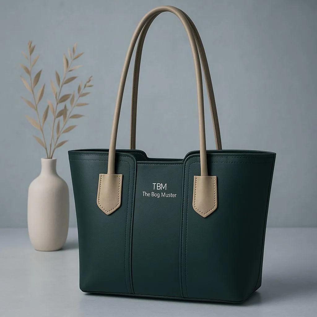 Women's Rexine Plain Tote Bag