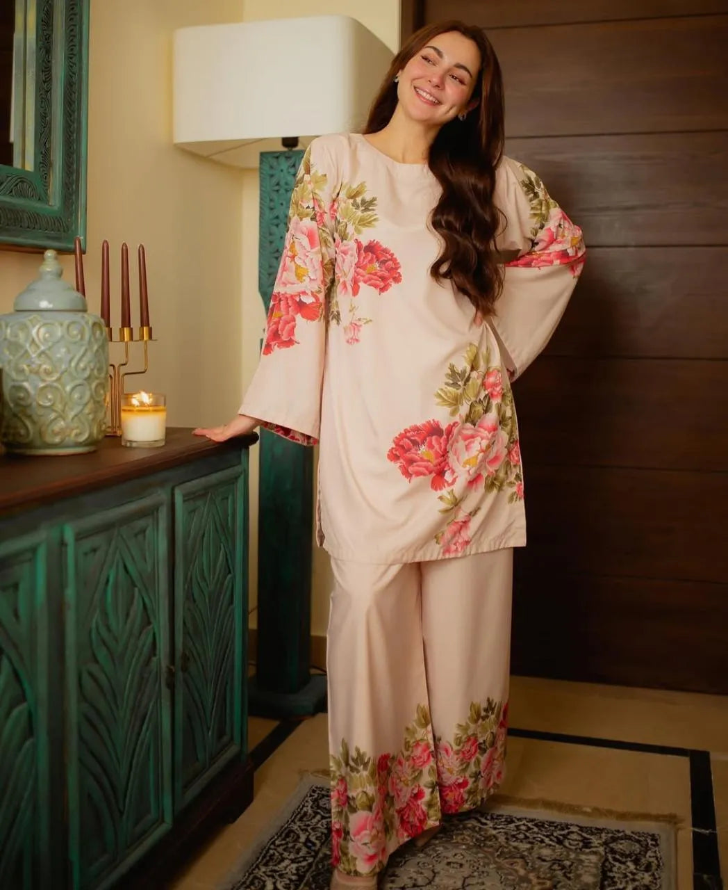 Women's Stitched 2 Pcs Swiss Lawn Printed Co-Ord Set