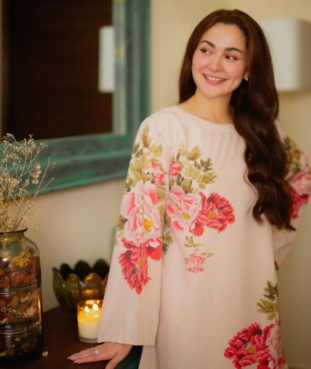 Women's Stitched 2 Pcs Swiss Lawn Printed Co-Ord Set