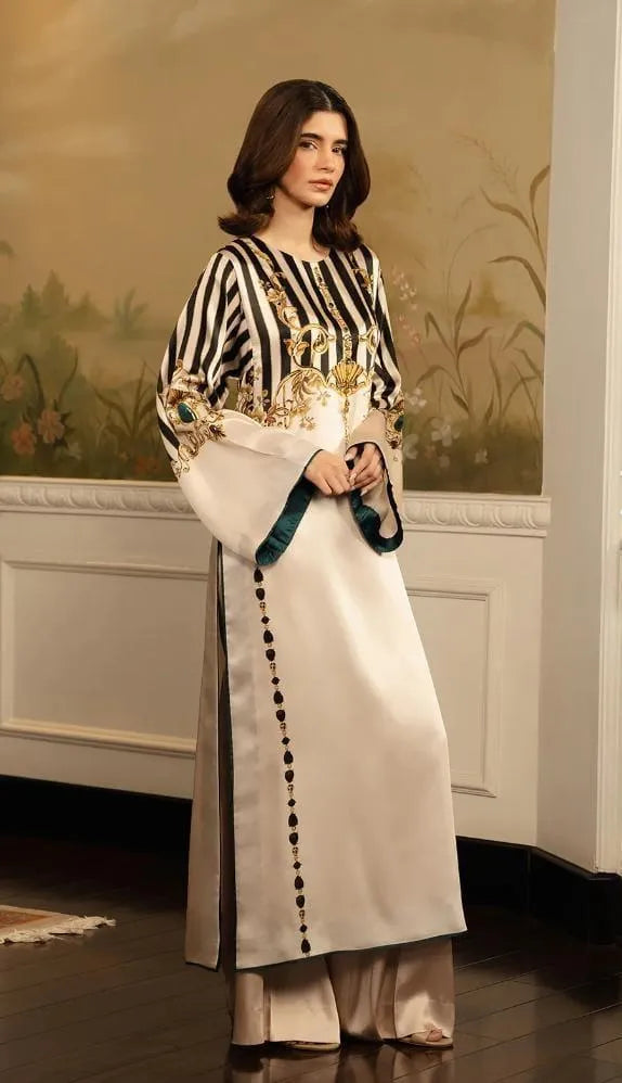 Women's Stitched 2 Pcs Swiss Lawn Printed Co-Ord Set