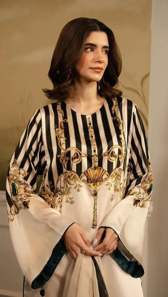 Women's Stitched 2 Pcs Swiss Lawn Printed Co-Ord Set