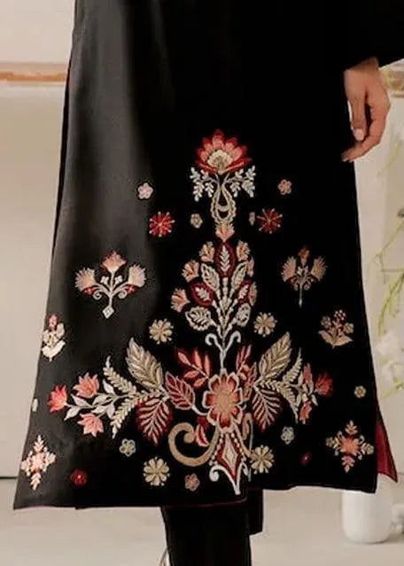 3 Pcs Women's Unstitched Embroidered Suit