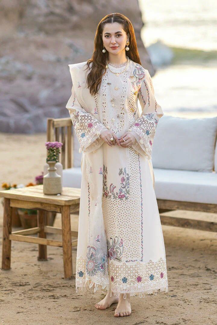 Women's Unstitched 3 Pcs Embroidered Suit