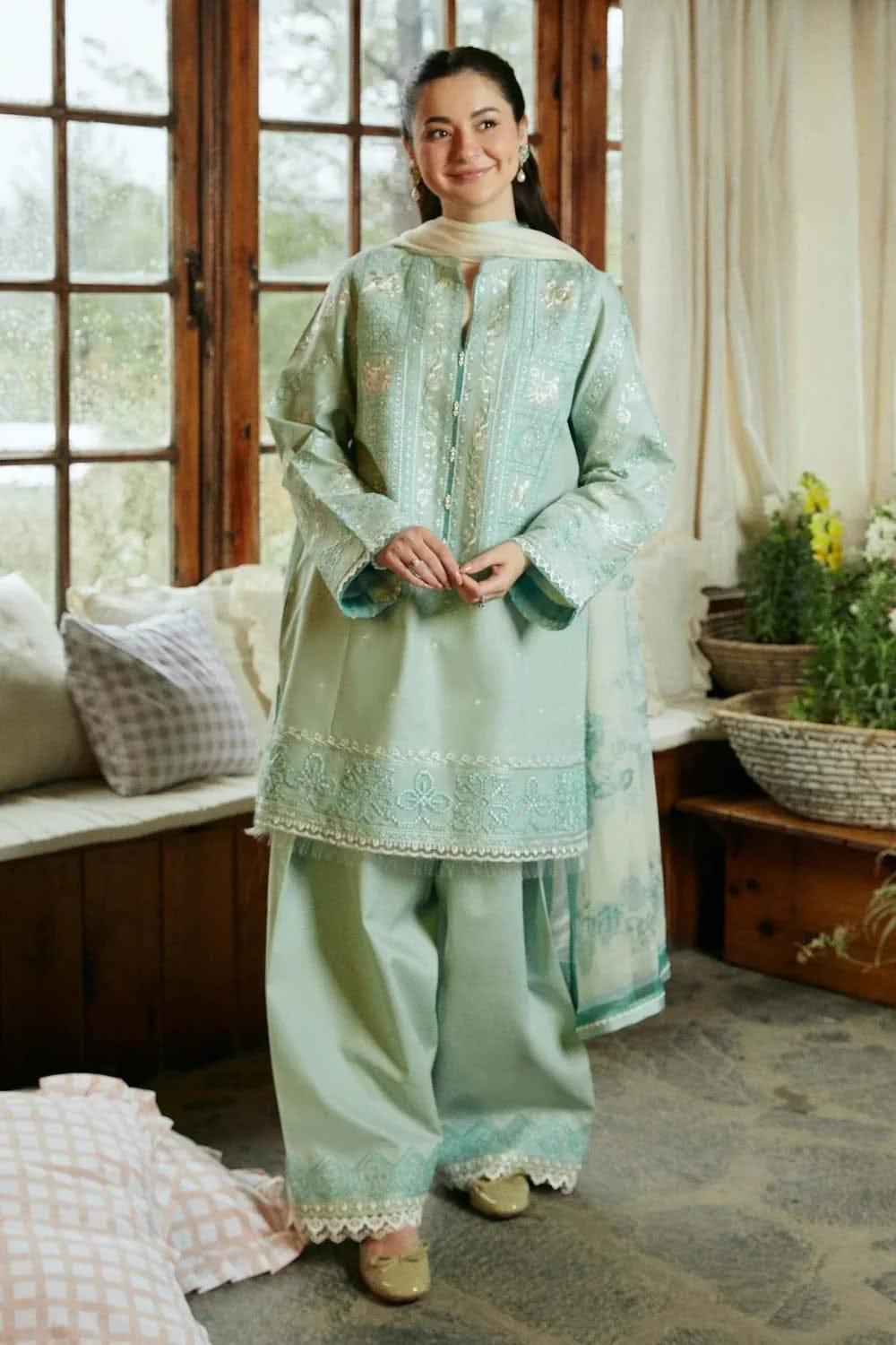 Women's Unstitched 3 Pcs Embroidered Suits