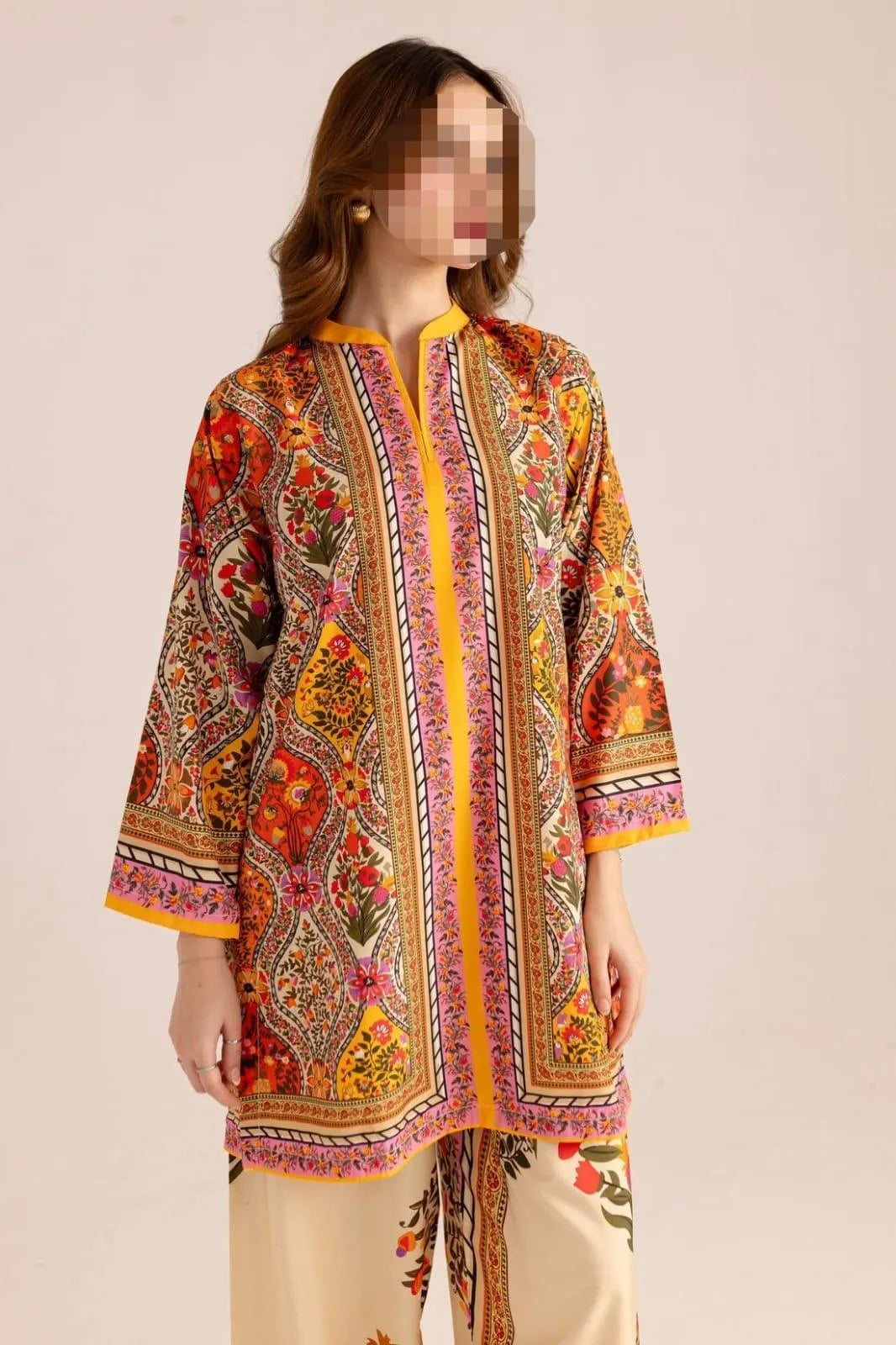 Women's Unstitched 2 Pcs Digital Print Suit