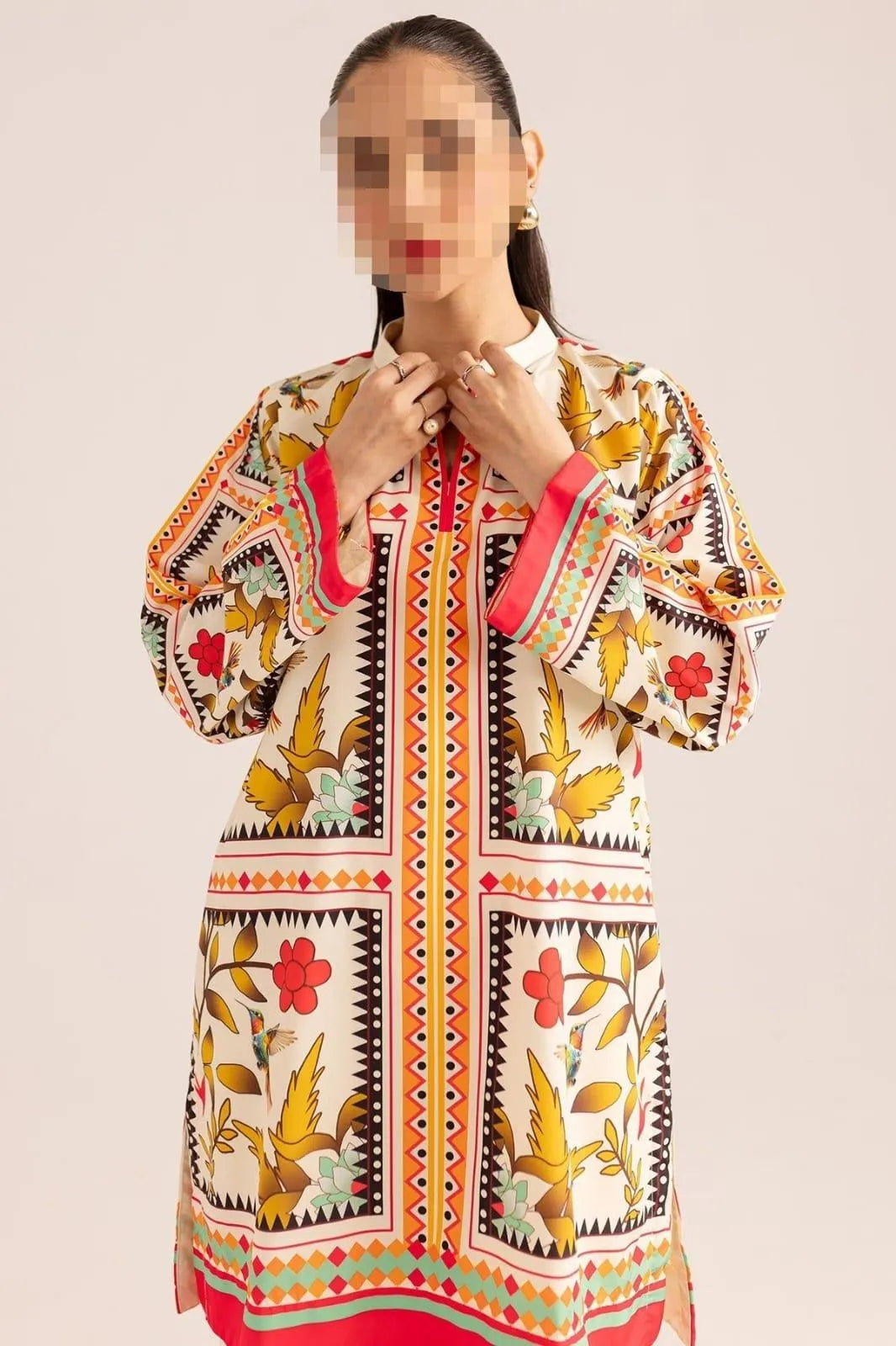 Women's Unstitched 2 Pcs Digital Print Suit