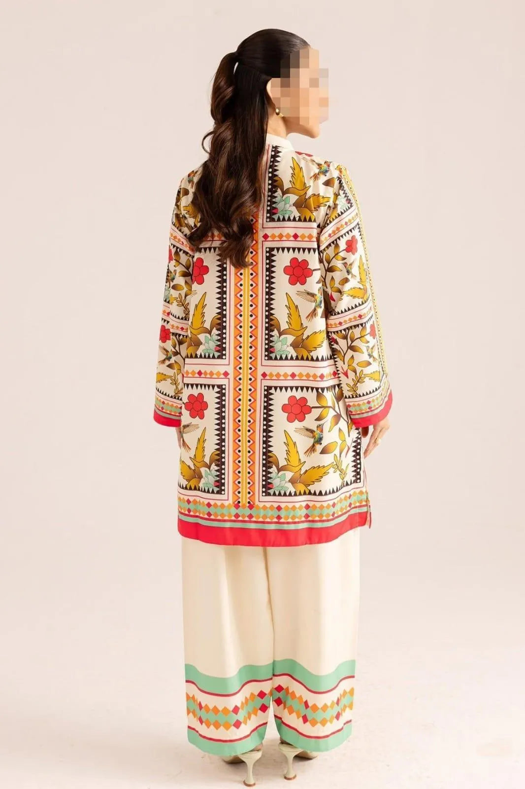 Women's Unstitched 2 Pcs Digital Print Suit