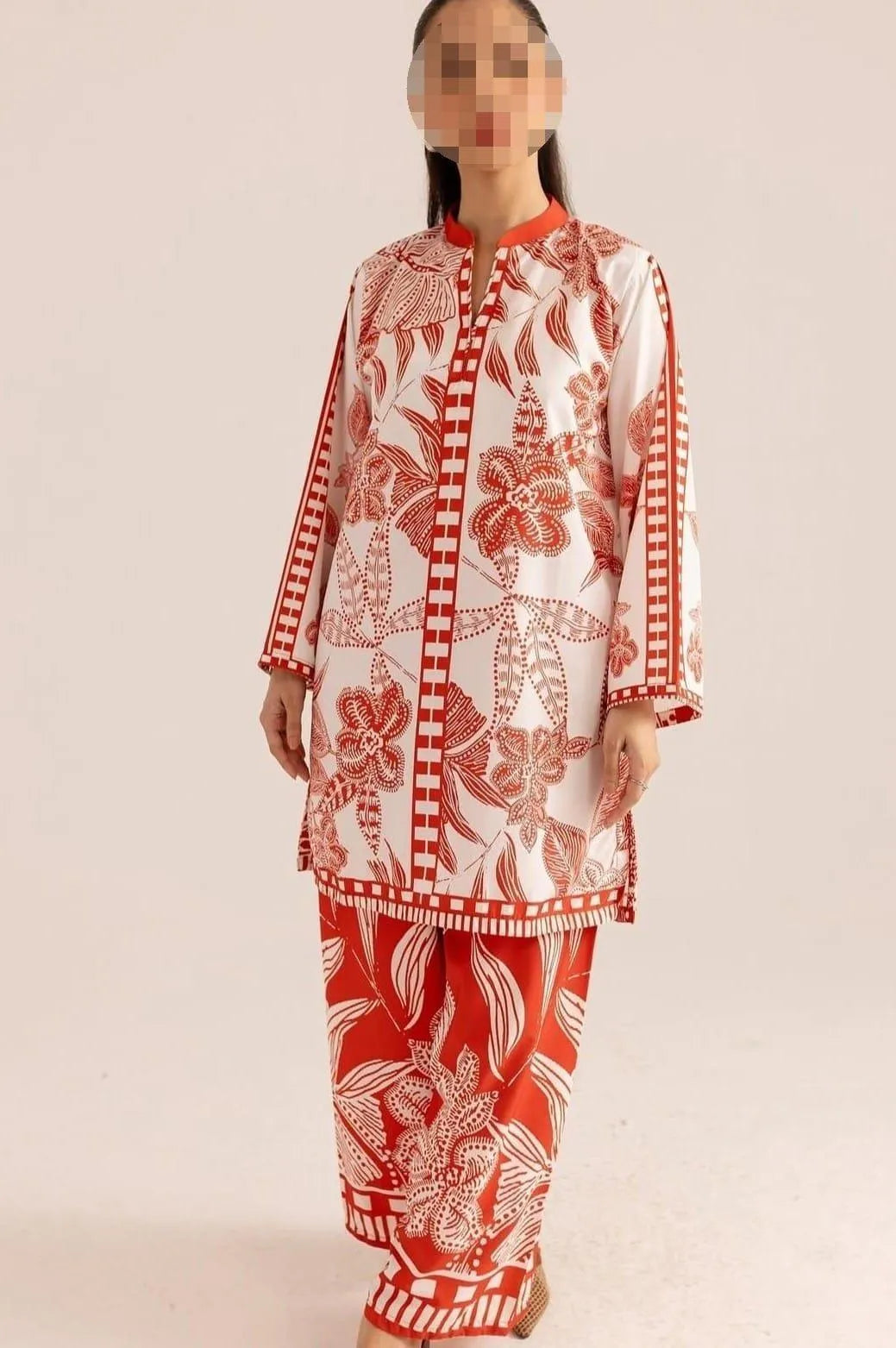 Women's Unstitched 2 Pcs Digital Print Suit