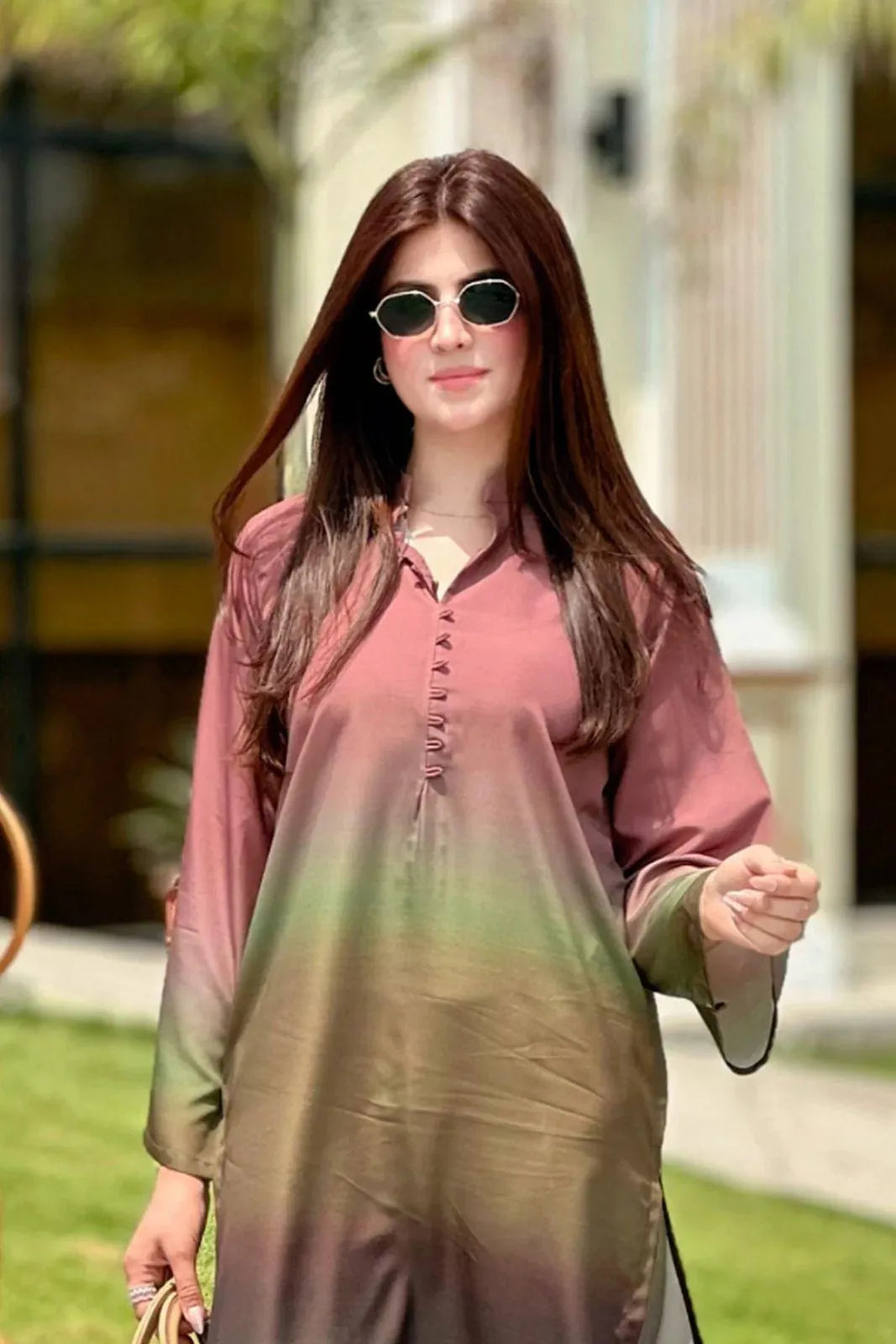 Women's Stitched 2 Pcs Swiss Lawn Digital Print Shirt And Trouser